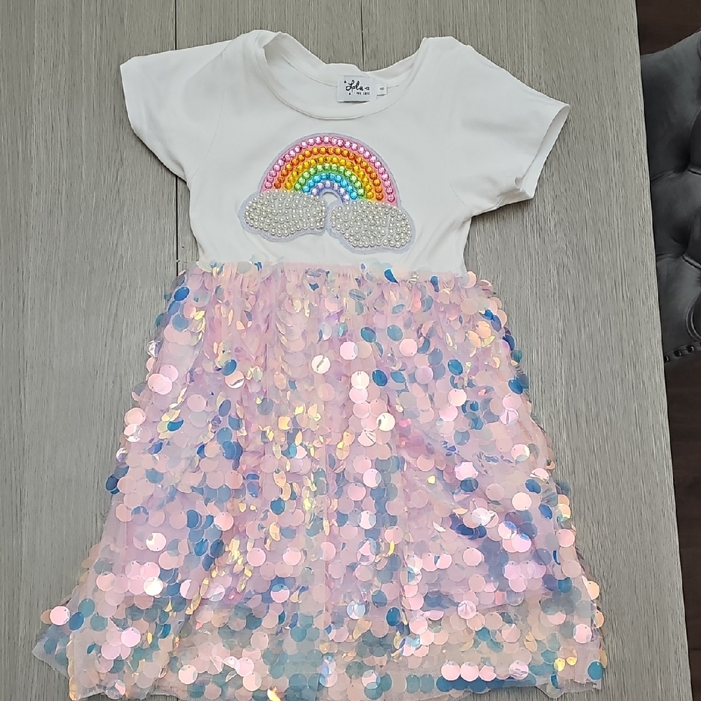 Lola + The Boys Pink Sequin Detail Top